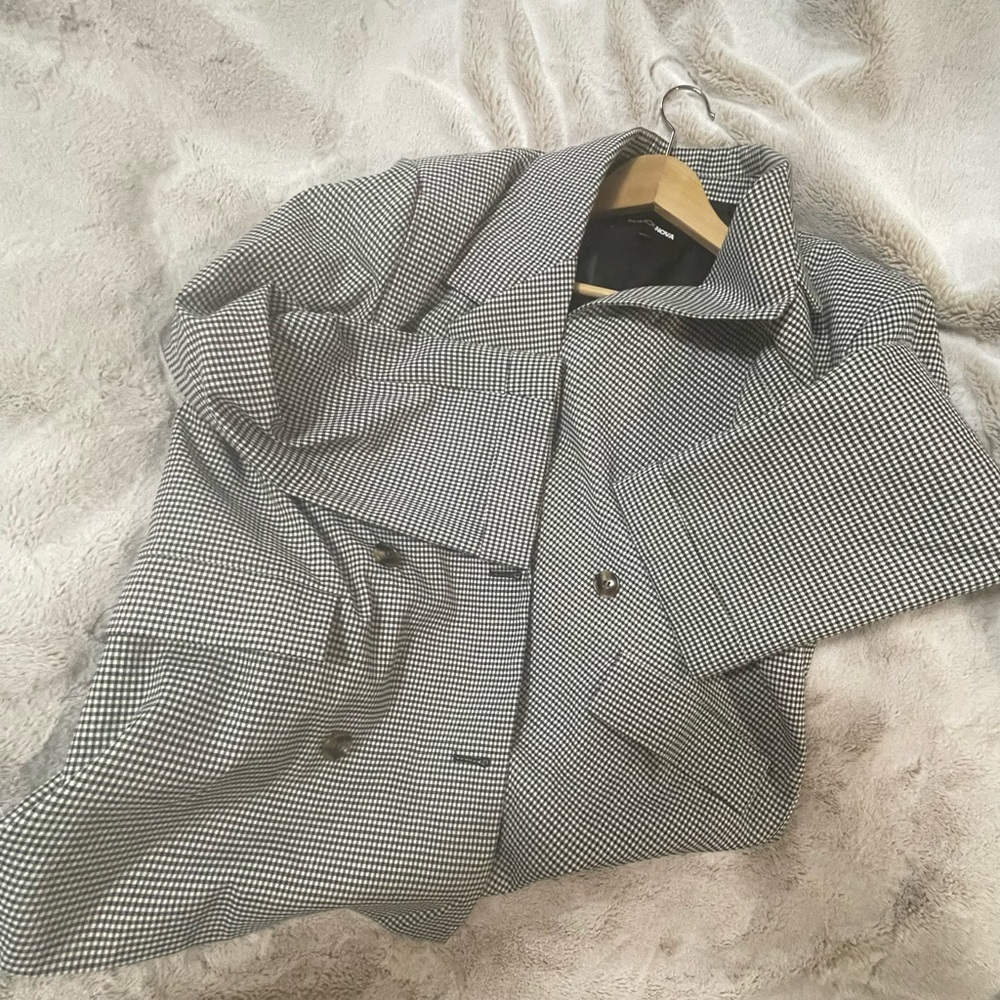 Fashion Nova Light Gray Textured Blazer